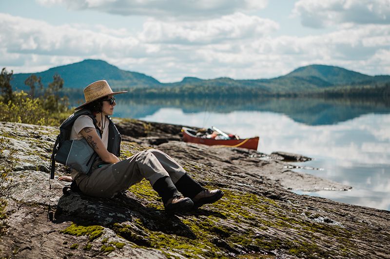 Old Town canoe Allagash fly fishing maine river