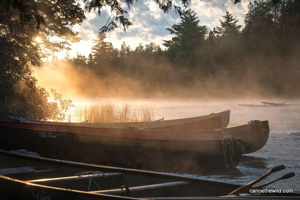 Guided canoe trips on Old Town Maine canoe paddling tips.