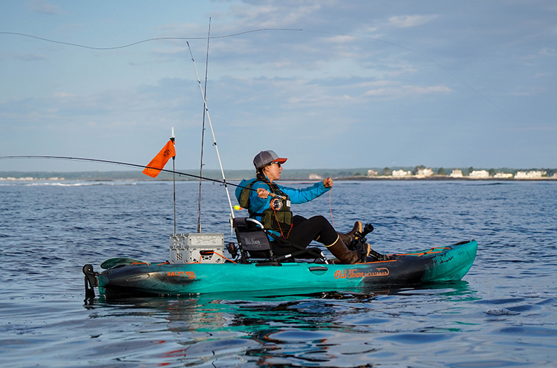 Kayak Fishing Estuaries For Striped Bass - Old Town