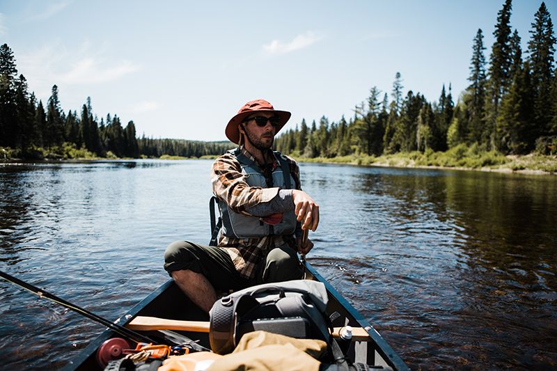 Old Town canoe Allagash fly fishing maine river