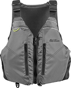 Old Town Riverstream universal river canoe paddling trip life jacket PFD. 