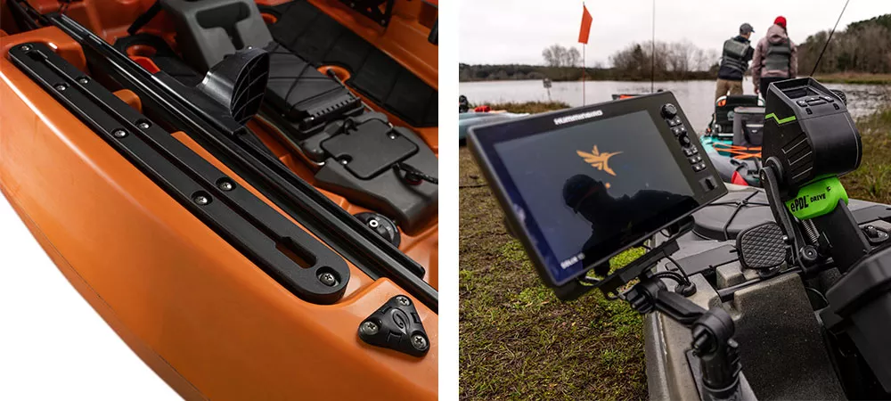 Accessory Tracks on Old Town kayaks